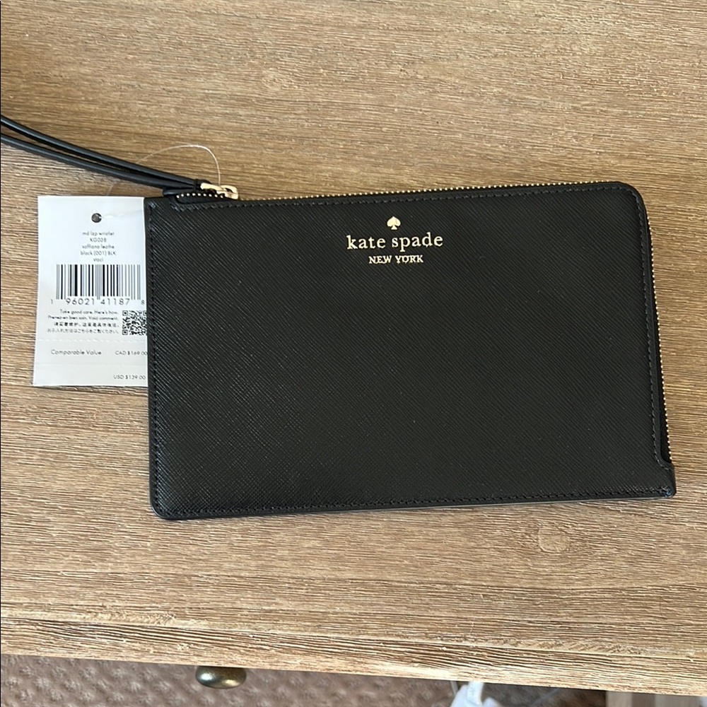 Kate Spade Black Wristlet